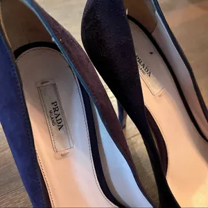 Purple Prada Suede Heels thumbnail 9
