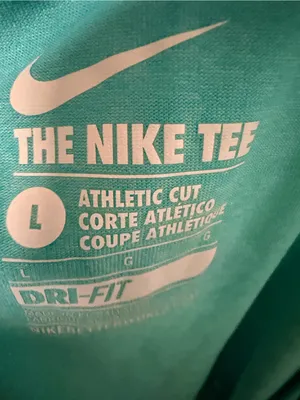 Nike Shirt Womens L Blue Dri Fit Short Sleeve Athletic Fit V-neck Tee thumbnail 7