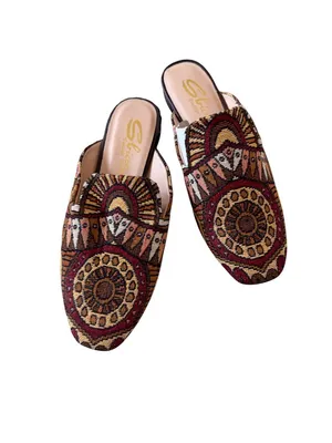 SBICCA Multicolor Tapestry Mules Flats Loafers Size 6 NEW NWOB thumbnail 6