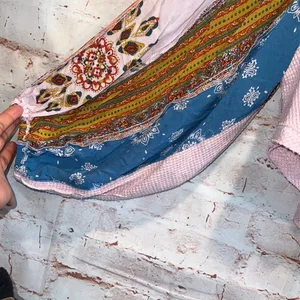 We The Free Free people blossom print Dolan balloon sleeve top mixed paisley thermal top thumbnail 3