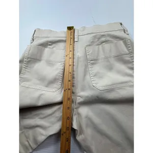 J.Crew High Rise Wide Leg Utility Patch Pocket Pants Beige Cream 27P Petite thumbnail 5
