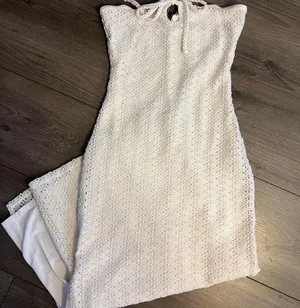 Forever 21 Dress White Crochet Lace thumbnail 1