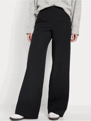 Old Navy High Rise Pixie Wide Leg Black XL Casual Minimalist Stretch Workwear thumbnail 1