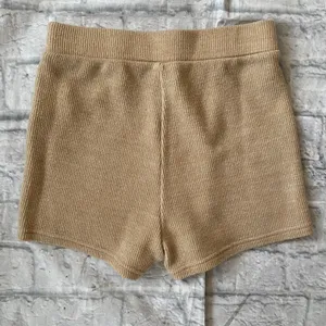 Women XS knit tube top and pull on shorts outfit tan thumbnail 6