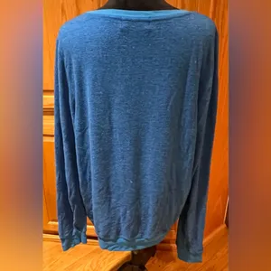 Dream‎ Scene by Wildfox Vacation Forever Relaxed Fit Sweatshirt Blue Size XL thumbnail 11