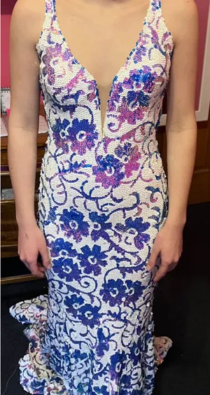 Prom dress Purple Size 10 thumbnail 1