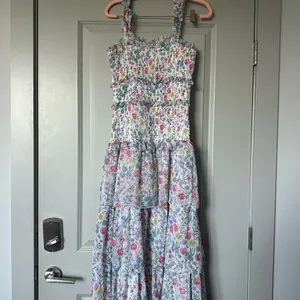 Saylor Leanna Long Tiered Ruffle Floral Maxi Dress small thumbnail 7