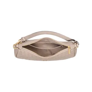 Kate Spade Neutral Beige Gray Woven Pebbled Leather Large Shoulder Bag - Kayla thumbnail 5