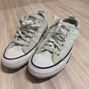 Converse All Star Madison Low Top Sneakers Mint Green Canvas Shoes 563511C thumbnail 1