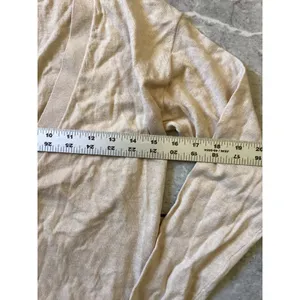 Quince Organic Cotton Cashmere Blend Cardigan Sweater Beige XS LB30100-STIEC thumbnail 3