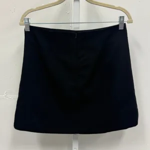 Boutique Few Moda New York Colorblock Mini Skirt A-line Blk Zigzag Stitch Size M thumbnail 2