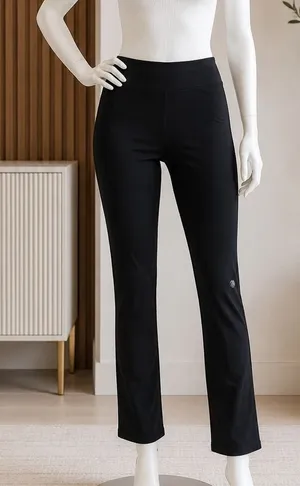 MPG Women Yoga Pants Black Performance Bootcut Leggings Small thumbnail 1