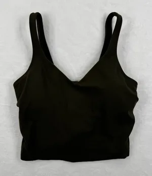 Lululemon Align Tank Top Deep‎ Olive Green Size 2 Yoga Athleisure thumbnail 1