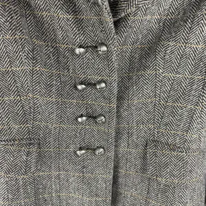 Womens Blazer Size US 8 EU 38 Gray Herringbone H&M Wool‎ Blend Jacket thumbnail 4