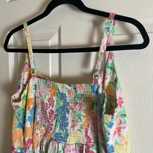 Old Navy floral Mini Sleeveless linen blend with pockets Dress Size X-Large thumbnail 6