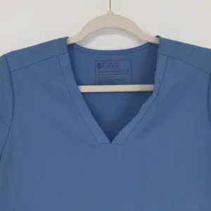 Figs Women's Casma Three-Pocket Scrub Top Size Small Blue V Neck Hospital Office thumbnail 3