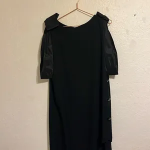 Vintage Union Made semi formal lbd Morton Myles for the Warrens black dress thumbnail 5