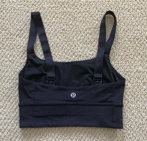 LULULEMON Both Ways Sports Bra Black Size 2 Medium Support Run Train thumbnail 4