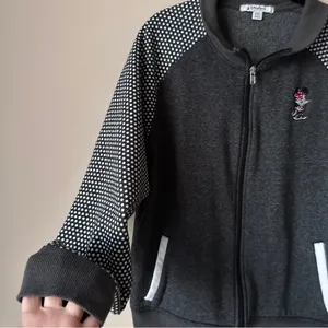 Disney Minnie Mouse Jacket Sz XXL Full Zip Embroidered Baseball Bomber Fleece thumbnail 2