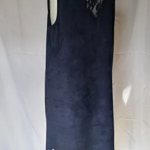 Altar'd State Blue Faux Suede Lace Mini Dress Scallop Hem Boho‎ Festival Largeye thumbnail 8