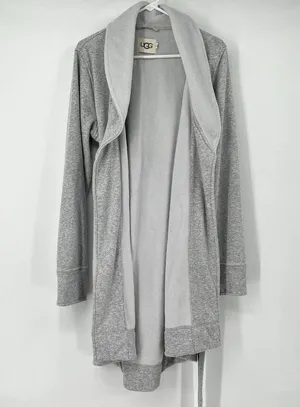 Ugg Gray Womens L Robe Cozy Relaxation Comfy thumbnail 4