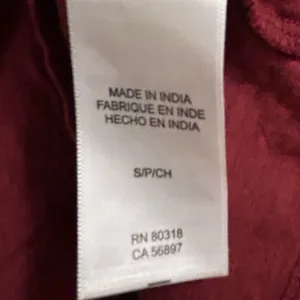 Lucky Brand‎ Women's V-Neck Long Sleeve Blouse Red Size S Casual thumbnail 4