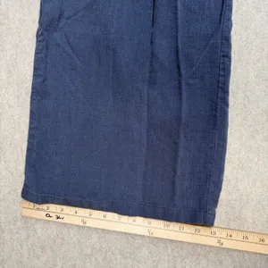 Wide Leg Pants Womens 2XL Navy Blue Dokotoo Ankle Crop Boho Coastal Grandma thumbnail 7