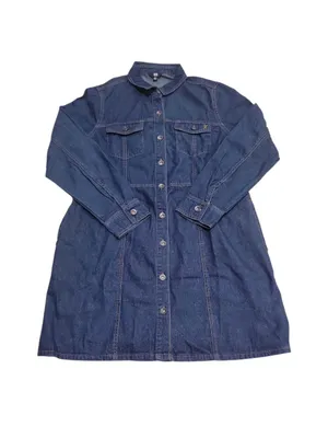 Frye Blue Denim Button-Front Mini Dress thumbnail 2