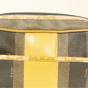 FENDI‎ ROMA Vintage Pequin Striped Small Luxury Designer Crossbody Shoulder Bag thumbnail 3