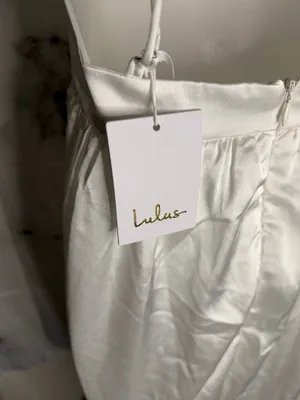 Lulus Dress White Satin thumbnail 3