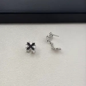 Small Cross Hoop Earrings for Men Women Streetwear Hip Hop Punk Unisex Style thumbnail 5
