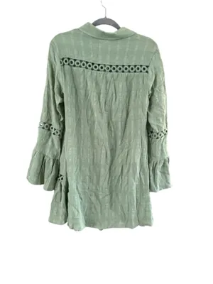 Women's Ibiza Anne Cole Green Mini Dress S thumbnail 3