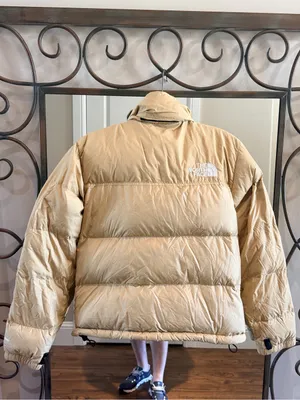 The North Face Favorite 1996 Retro Nuptse Jacket in Khaki Stone Tan thumbnail 4