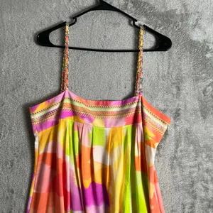 Maryan‎ Mehlhorn Abstract Print Mini Dress Luxury Resortwear Size Large thumbnail 3