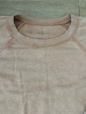 Aerie Crewneck Tan Sweatshirt thumbnail 3
