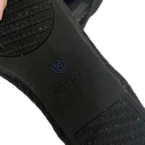 Rothy’s Flat Knit Honeycomb Rounded Toe Flats shoes Black/Blue Halo Size 7 thumbnail 10