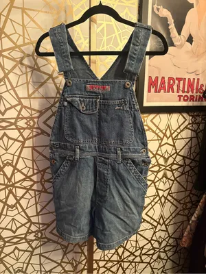 Silver Jeans Rare Vintage Shorts Denim Overalls Stretch Women's 90s VTG y2k, S thumbnail 3