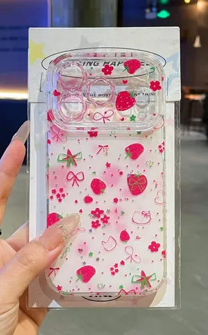 17 pro Max strawberry phone case Pink thumbnail 1