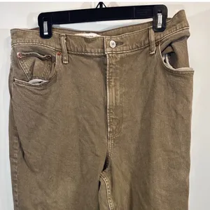 Abercrombie‎ & Fitch 90s Straight Ultra High Rise Brown Jeans 30x29 AF Denim thumbnail 2