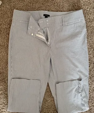 Blue an white striped pants thumbnail 1