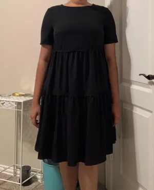 Blushmark Flowy Black Dress thumbnail 2