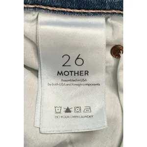Mother Stunner Zip Ankle Step Fray Jeans Light Kitty‎ Racer Side Stripe Size 26 thumbnail 6