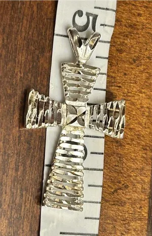 925 Sterling Silver Pendant Cross Lot F75 thumbnail 1