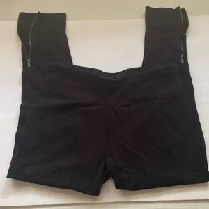 CK Calvin Klein zipper ankle black leggings, size medium thumbnail 2