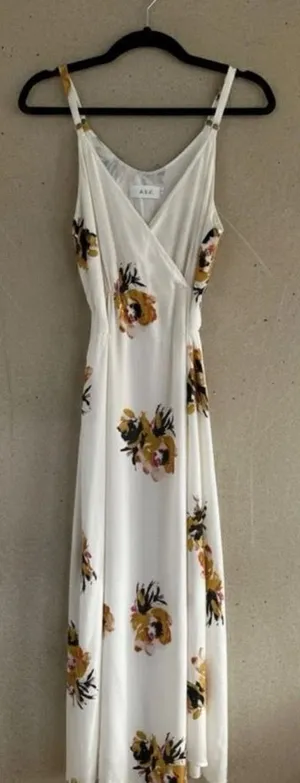 A.L.C. White Floral Maxi Dress |Size 2 thumbnail 2