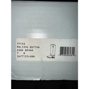 Frye Melissa Boots Womens 7 M Button Dark Brown‎ Leather Pull On 4001 thumbnail 11