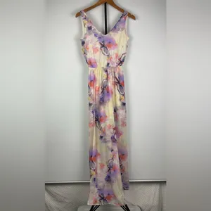 Show Me Your Mumu Watercolor Artsy Faux Wrap Sleeveless Kendall Maxi Dress‎ thumbnail 2