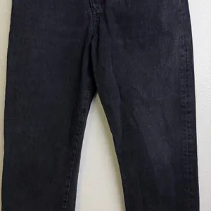 Agolde Criss Cross High Waist Jeans 29 Womens Black Shambles Cotton Frayed thumbnail 4