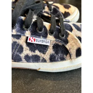 Superga 2750 FANVELVET Sneaker Leopard Velvet Print Tan Black size EU‎ 38 US 7.5 thumbnail 5