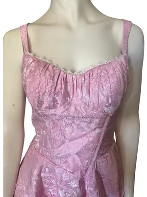 Elegant Flared Princess Dress Pink Size 10 NWOT thumbnail 4